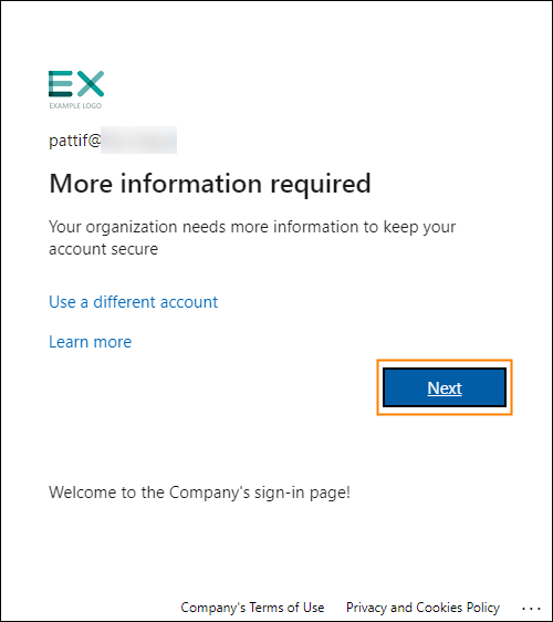 Starting the wizard to set up MFA for an end user in Microsoft 365