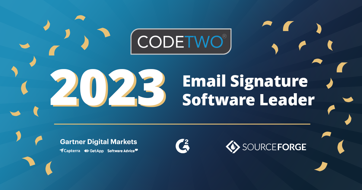 CodeTwo software excels on the leading software review portals in 2023
