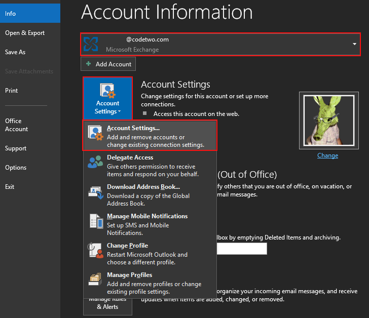 How To Remove An Email Account In Outlook 2019 2016 2013 Or 2010