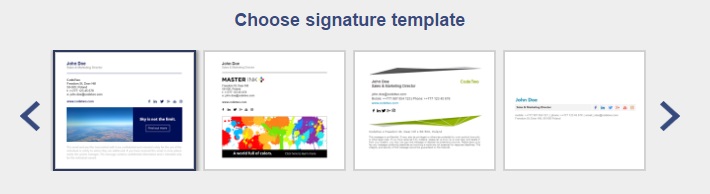 Choose email signature template that suits you best