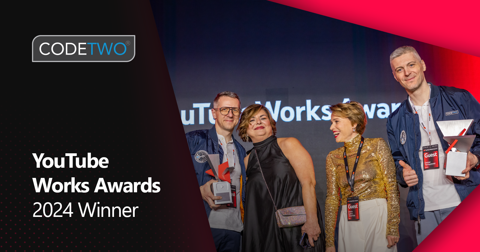 CodeTwo wins YouTube Works 2024 Awards