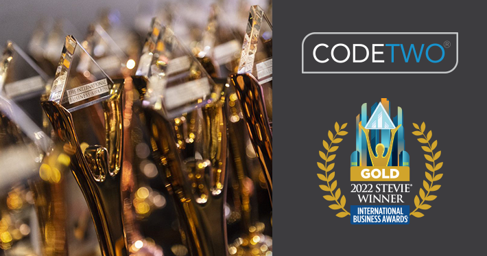 CodeTwo recognized at the 2022 International Business Awards (Stevie Awards)