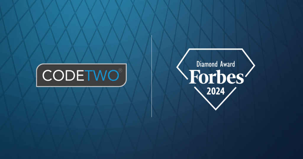 CodeTwo wins Forbes Diamond Award for 2024