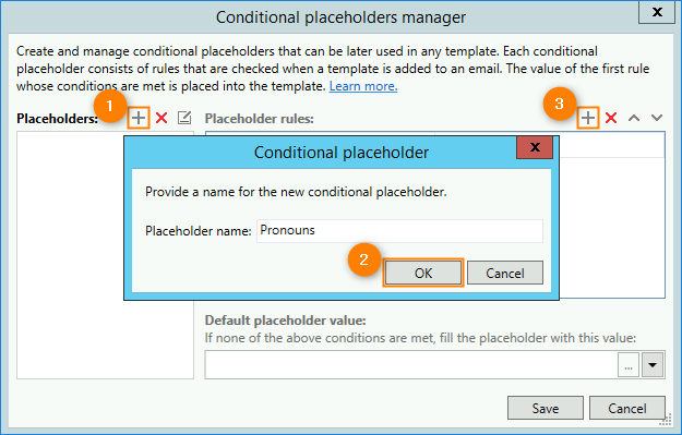 03 - Exchange Rules Pro, add a gender pronoun placeholder