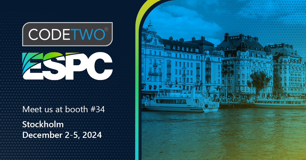 Join CodeTwo at ESPC 2024 in Stockholm