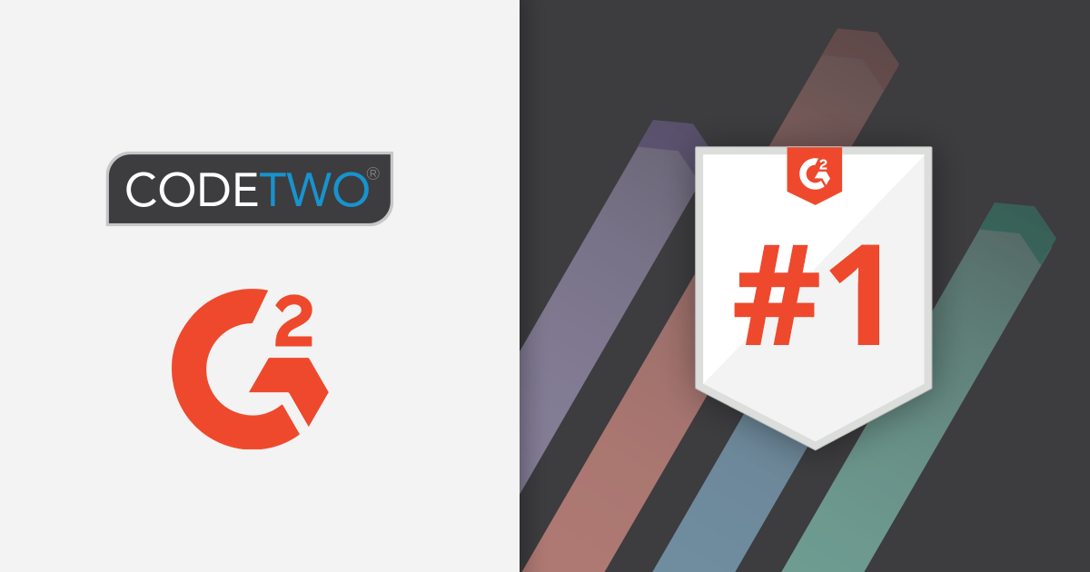 CodeTwo recognized as a Leader on G2