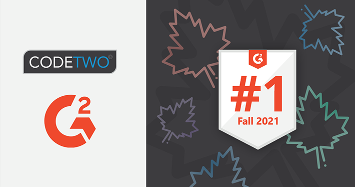 CodeTwo products awarded on G2.Com - Fall 2021