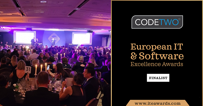 CodeTwo recognized in European IT & Software Excellence Awards 2021