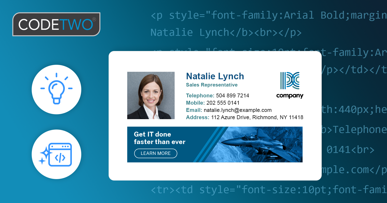 Signature HTML code just got smarter