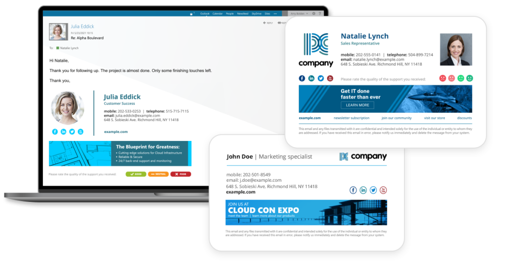 Powerful marketing tool - CodeTwo Email Signatures 365
