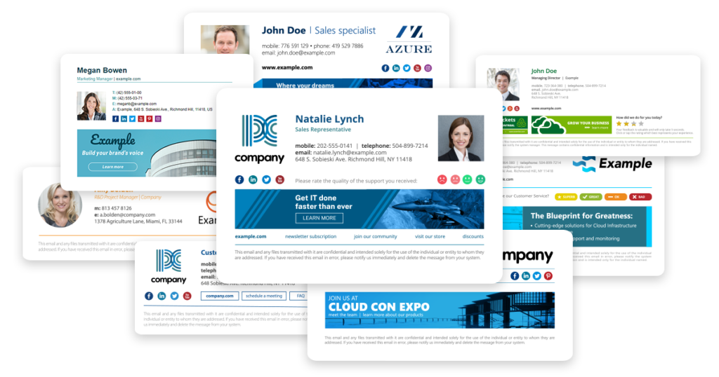 Professional, fully branded email signatures - CodeTwo Email Signatures 365