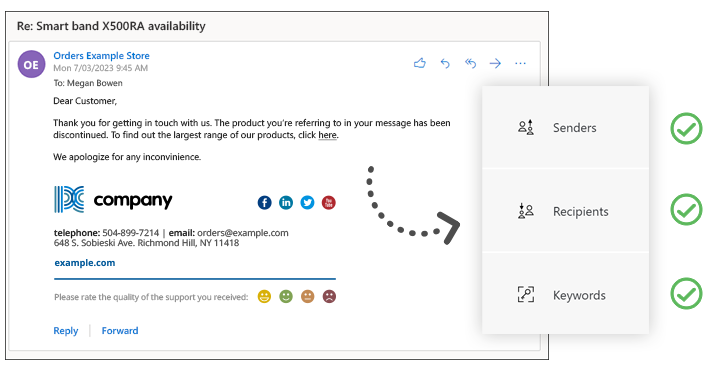 Send auto-reply emails based on a pre-set condition