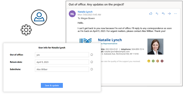 Let your end users enable autoresponder rules by themselves