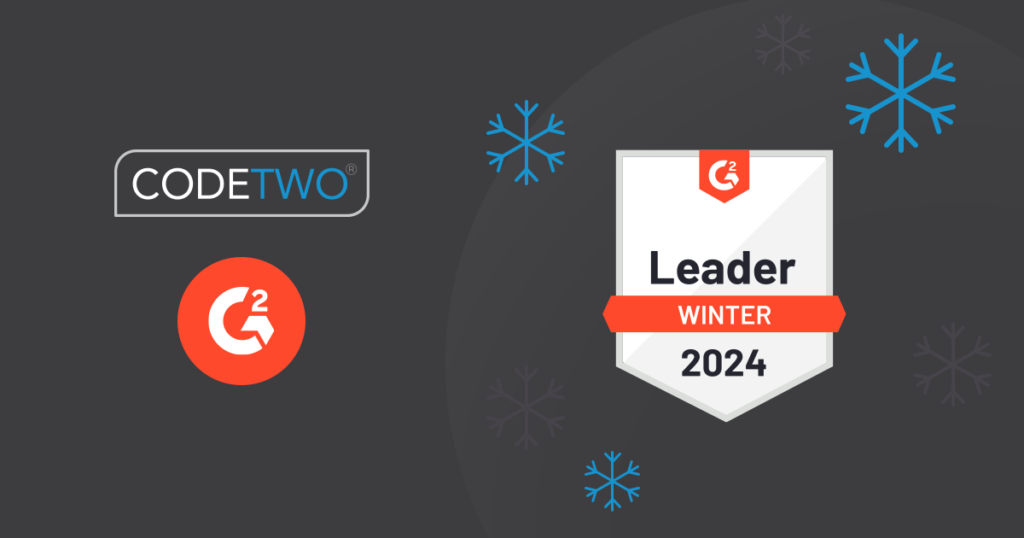 CodeTwo named Leader in G2's reports for Winter 2024 season