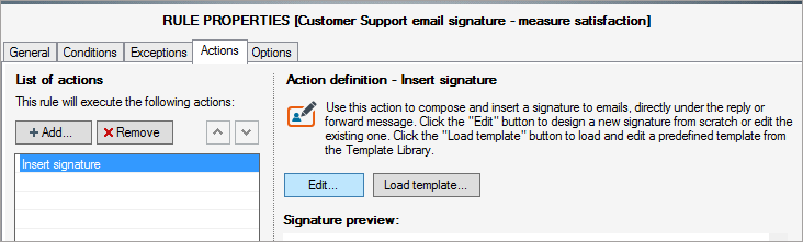 How to measure customer satisfaction with email signatures in Exchange 03