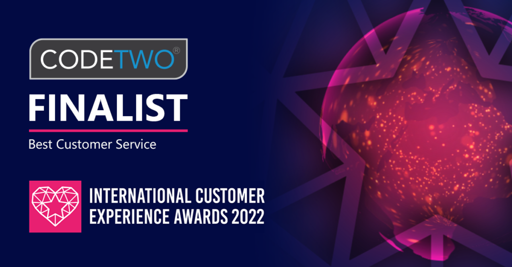 CodeTwo recognized as the finalist of iCXA™22