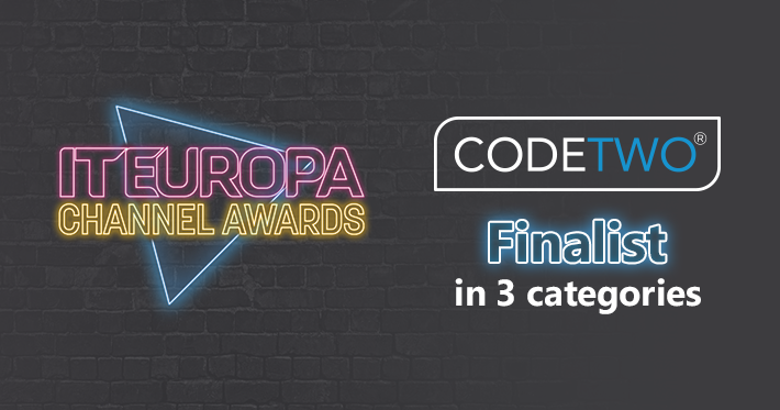 CodeTwo recognized as finalist in 3 categories at 2022 IT Europa Channel Awards