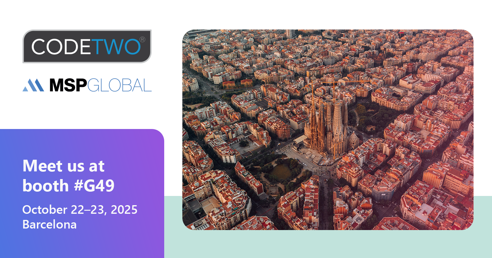 Join CodeTwo at MSP GLOBAL 2025 in Barcelona