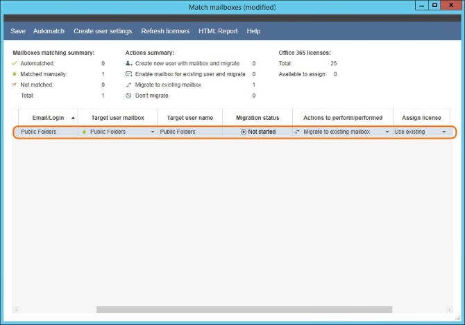 Match public folders - matched