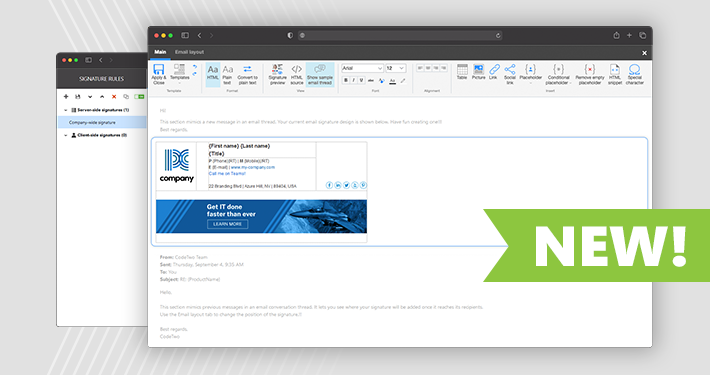 All-web interface coming to CodeTwo Email Signatures for Office 365