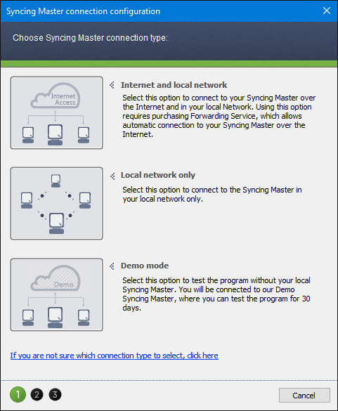 Connecting the Syncing Master to a local network.