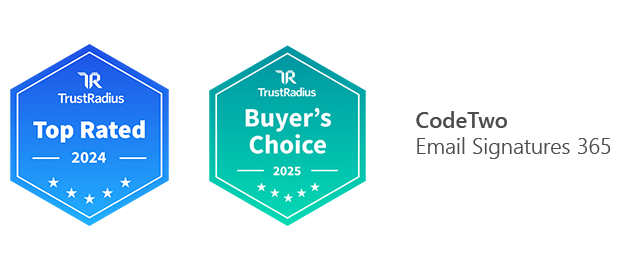 CodeTwo's 2024 badges on TrustRadius