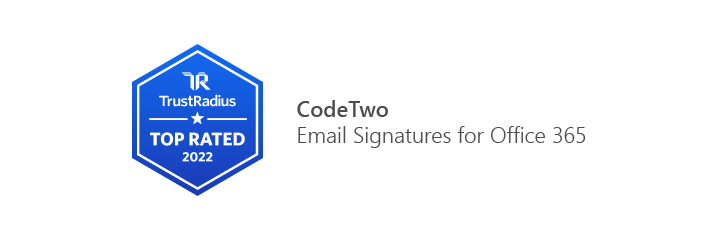 2022 Top Rated badge for CodeTwo