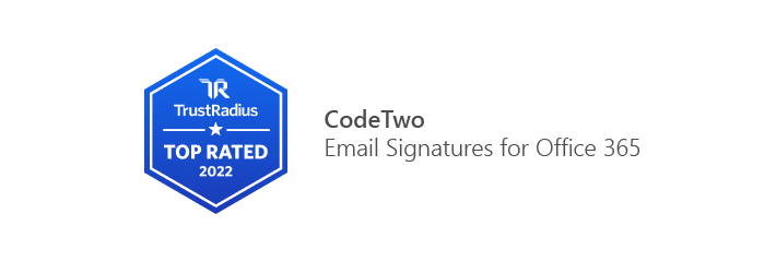 2022 Top Rated badge for CodeTwo