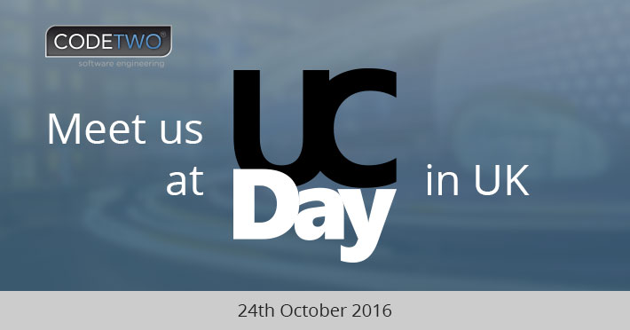 Meet us at UC Day in UK in October 2016!