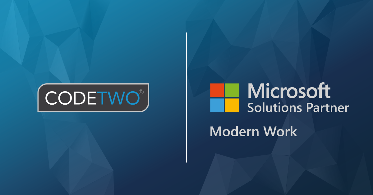 CodeTwo Joins Microsoft Solutions Partners CodeTwo Joins Microsoft Solutions Partners