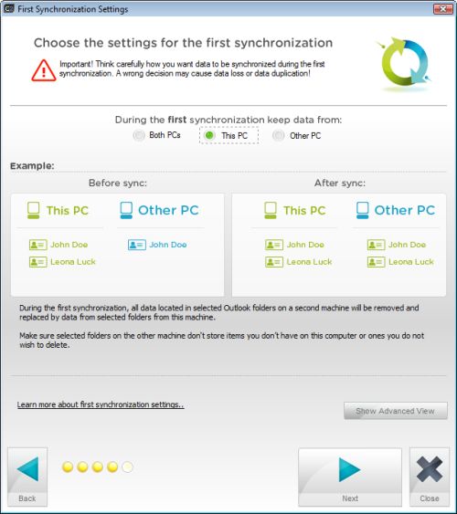 CodeTwo Outlook Sync configuration