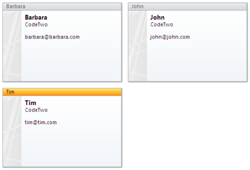 Outlook contacts on Computer A
