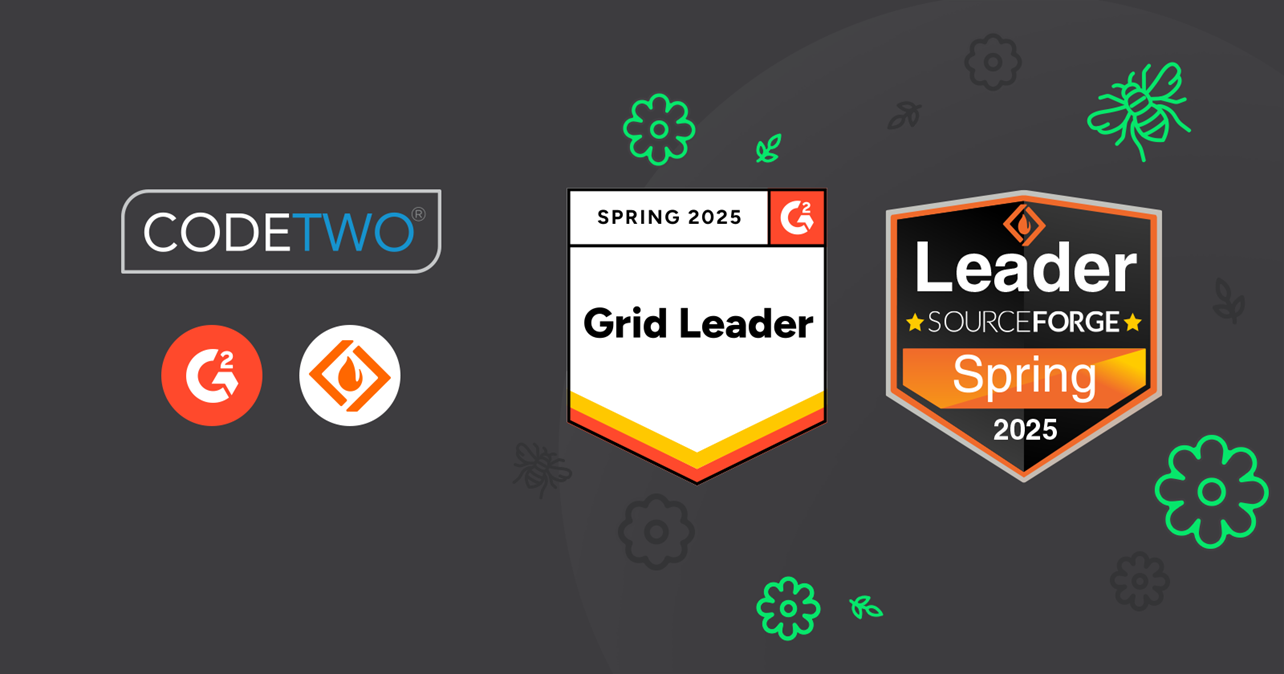 CodeTwo: the Spring 2025 Leader on G2 and SourceForge
