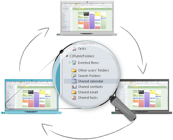 share Outlook calendars