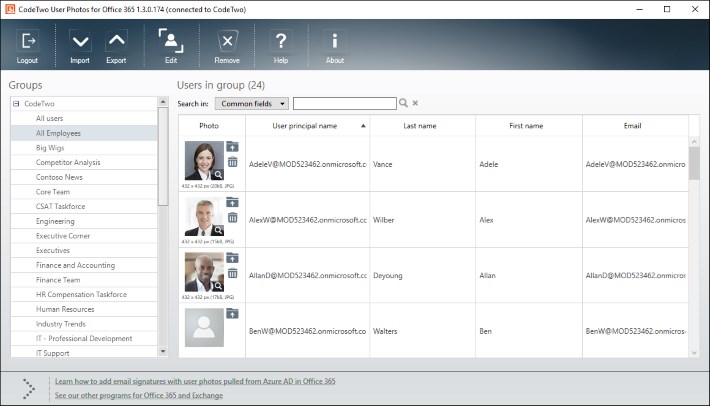 New! Easily bulk upload and manage users’ photos in Office 365!