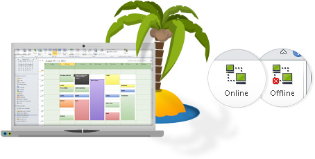 Work online or offline