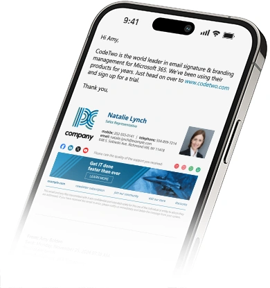 Manage email signatures & branding on all devices