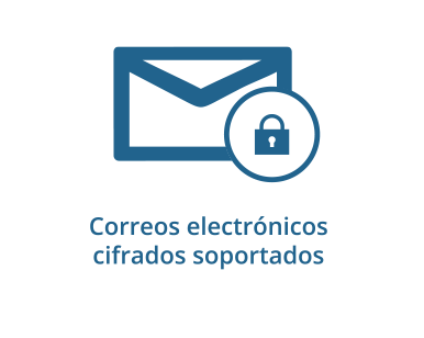 Encrypted emails supported