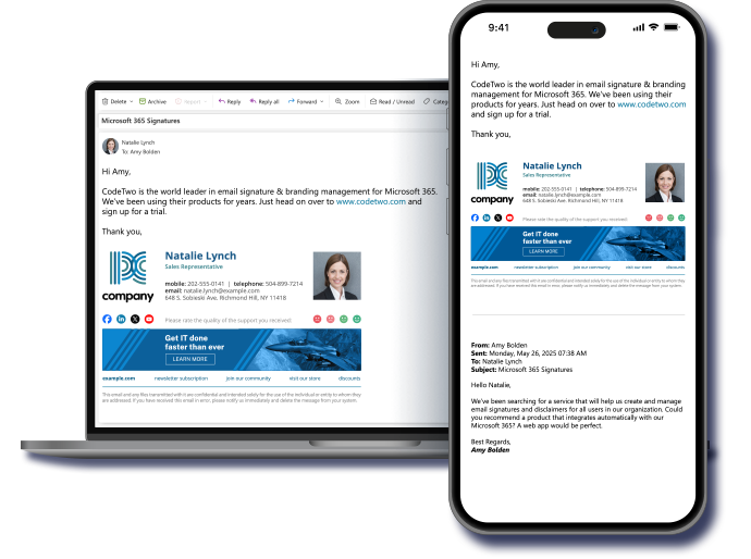 CodeTwo Email Signatures 365