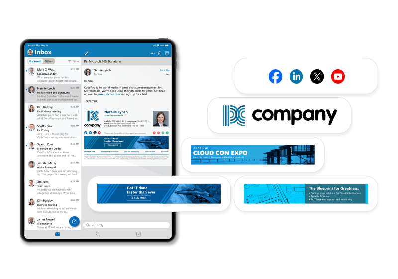 Logotipos, banners y botonesde medios sociales