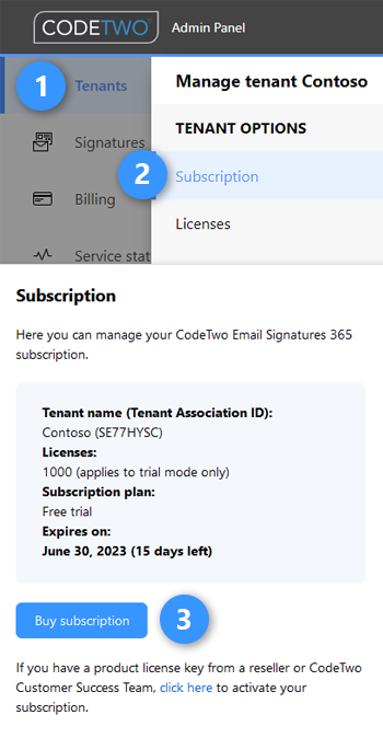 How to buy CodeTwo Email Signatures 365