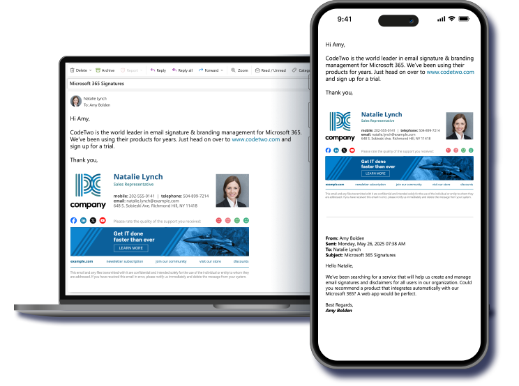 CodeTwo Email Signatures for Office 365