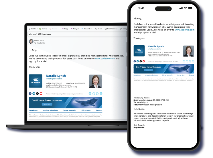 CodeTwo Email Signatures for Office 365