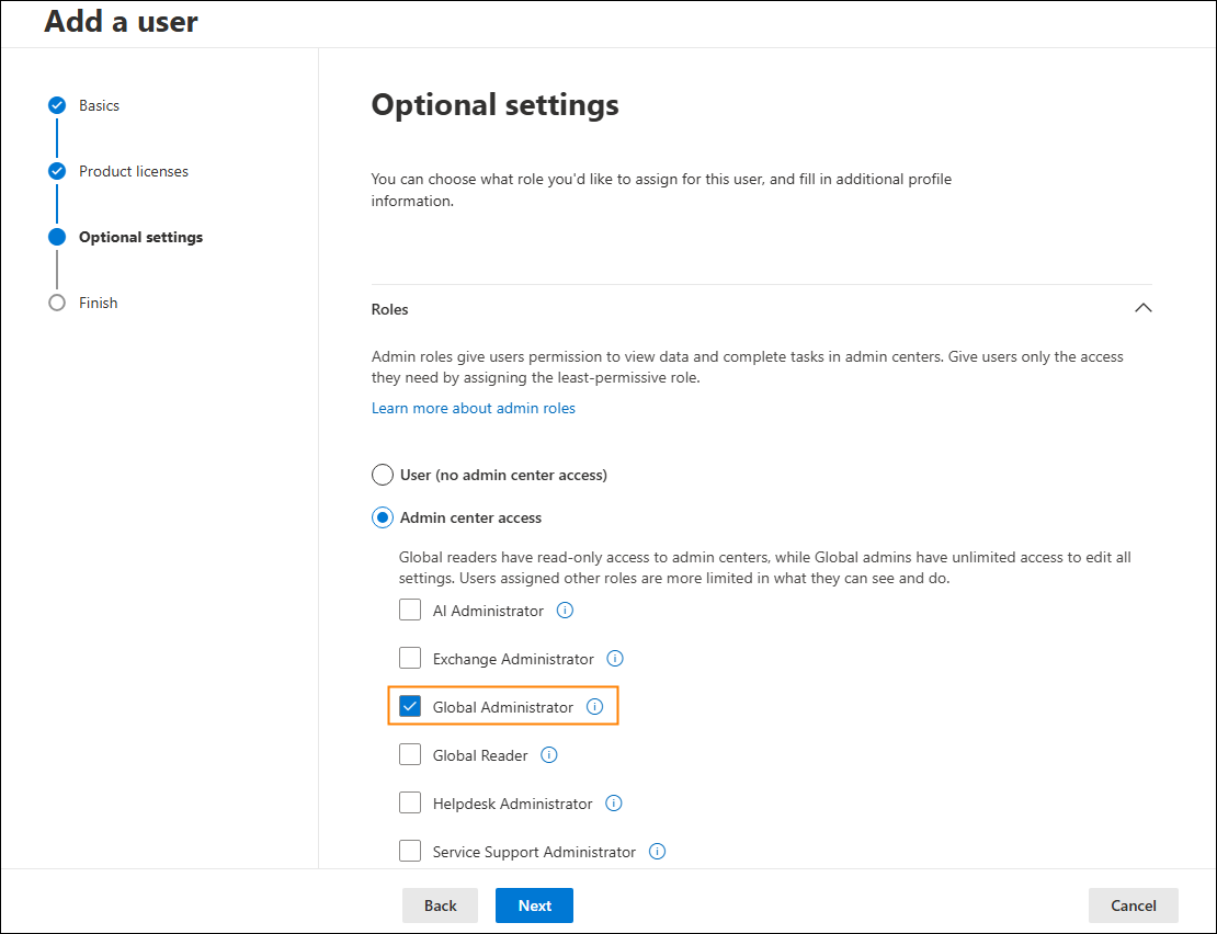 How to create an account that can be used to back up SharePoint data
