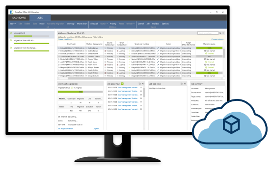Install Office 365 migration tool in the cloud