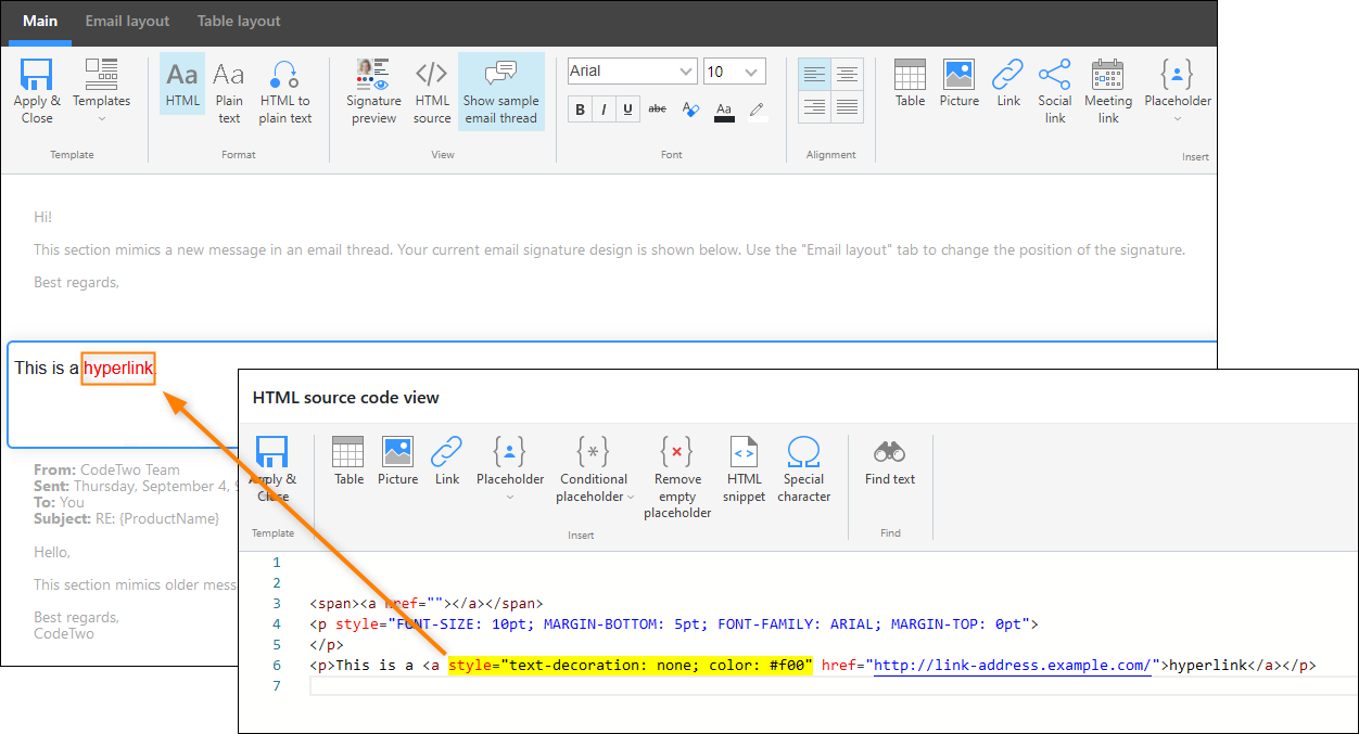 Hyperlinks: how to change their color and style, and add Active ...
