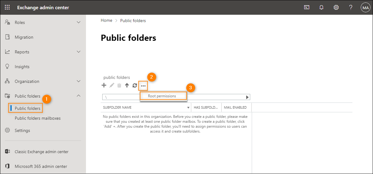 How to create public folders in Office 365 (Microsoft 365) and Exchange