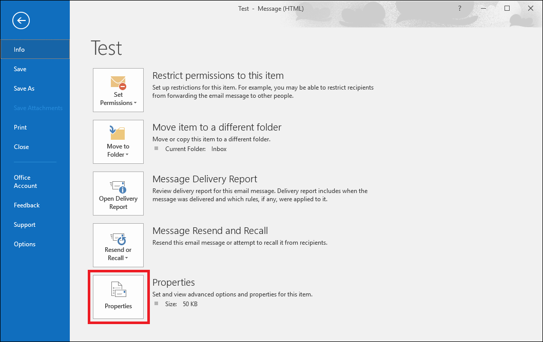 how to find sent mail in outlook