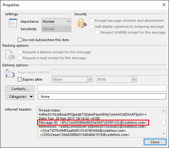 Turn off one-to-one email tracking or attachment logging