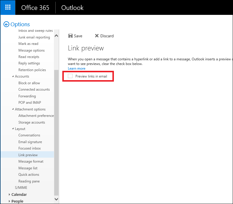 How To Stop Link Previews From Being Displayed In Emails